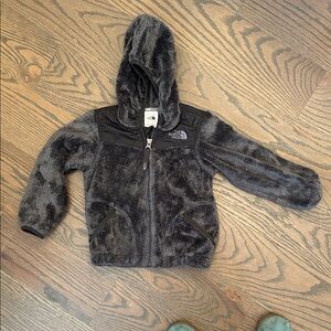 Sz 18-25mo The North Face infant Fleece Hoodie - Black/grey